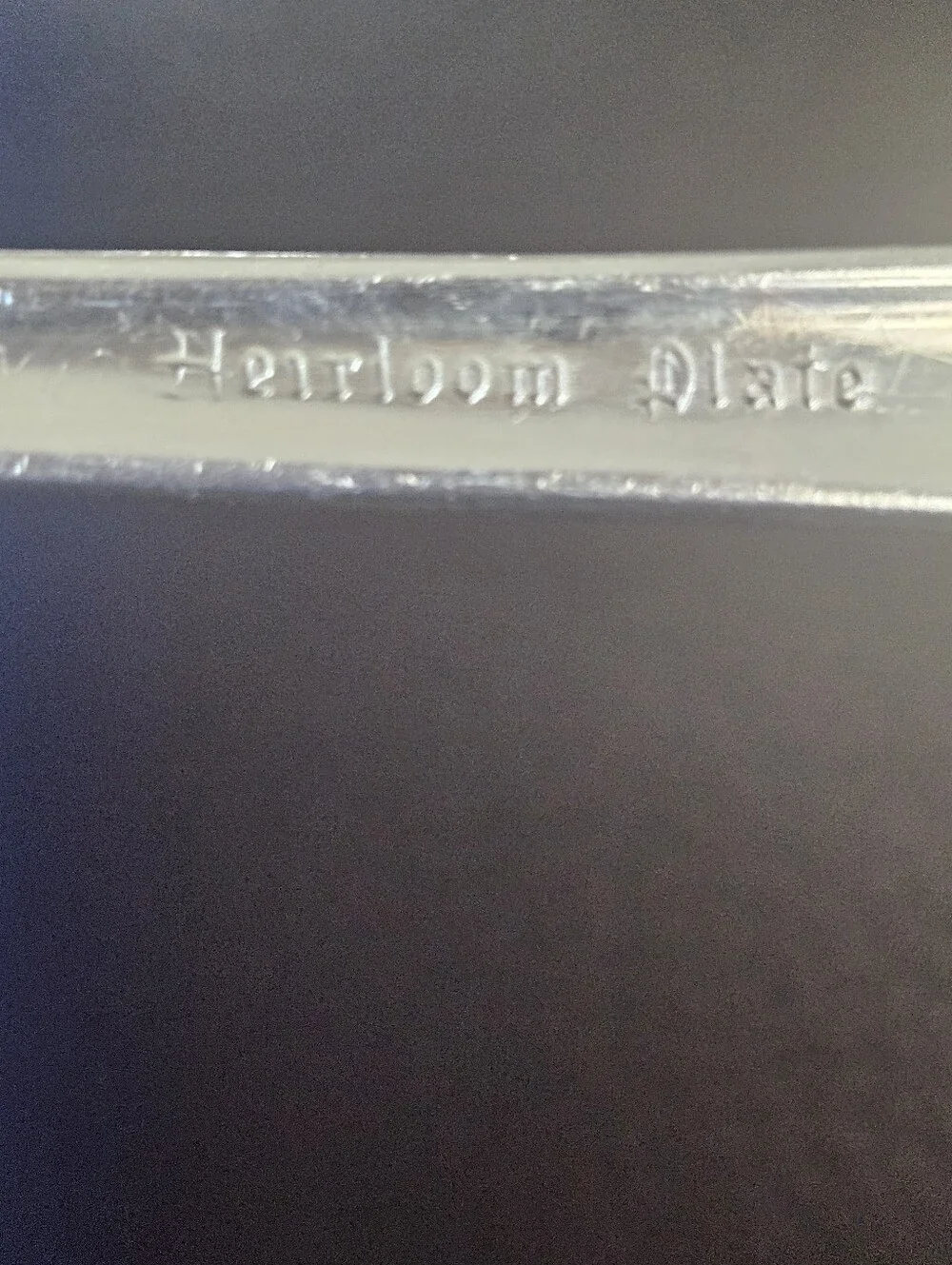 Vintage  Heirloom Plate Silver Plated Serving Spoon Set Of 3 Vintage